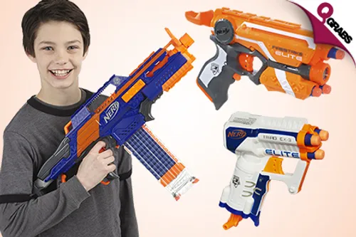 From QR66 Let's Do Some Shootin' with Nerf N-Strike Elite Toy Guns - Choose from 3 Ubercool Designs! (Up to QR509 Value)